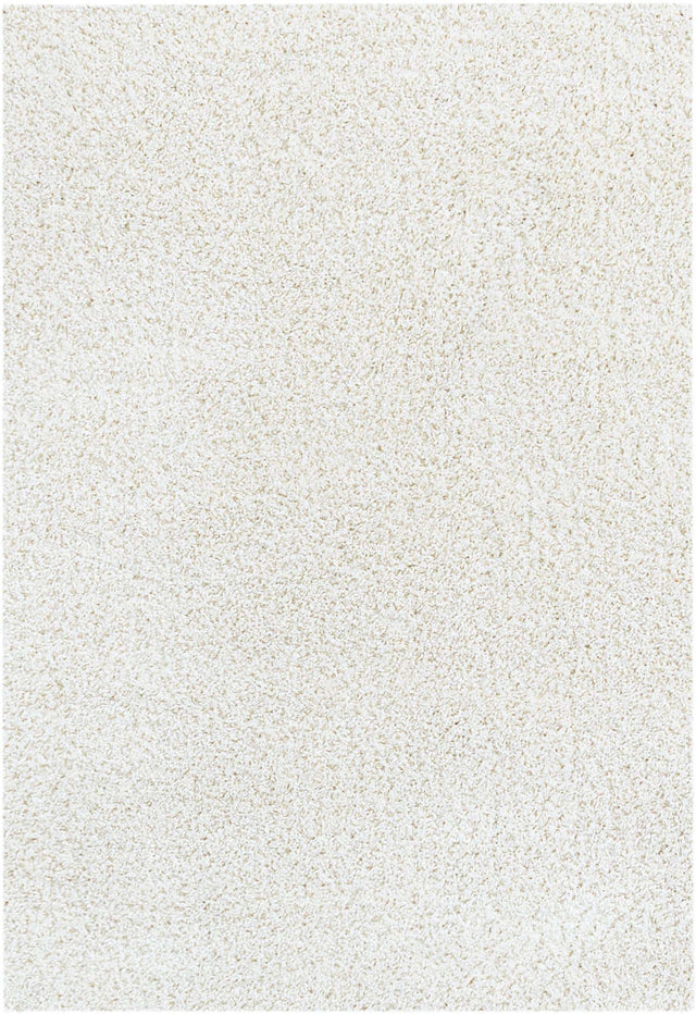 White 2' x 2' 11 Soft Solid Shag Rectangle Area Rug Thick Soft Touch Fluffy & Plush Shaggy Pile