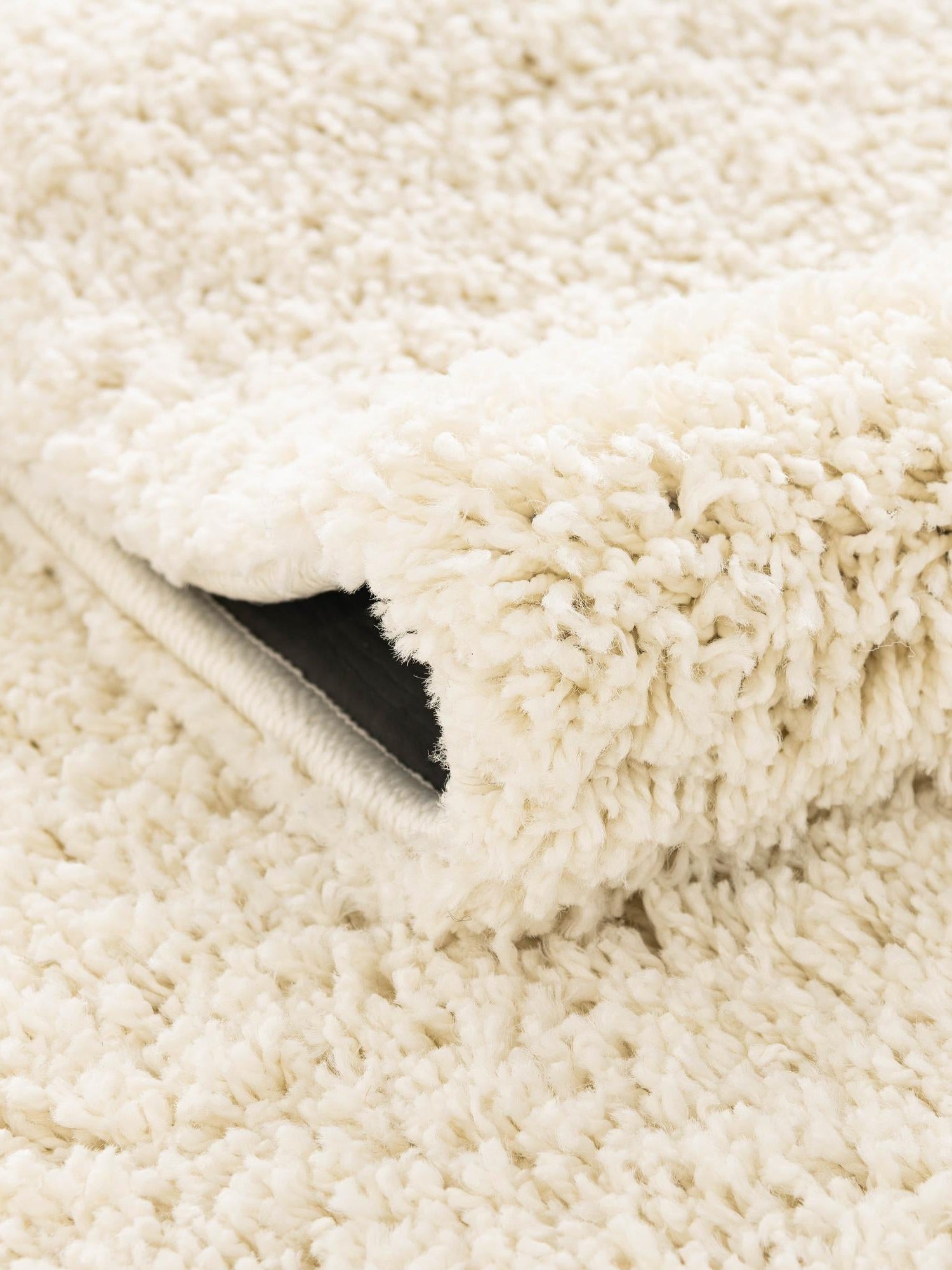 White 2' x 4' 1 Soft Solid Shag Runner Area Rug Thick Soft Touch Fluffy & Plush Shaggy Pile
