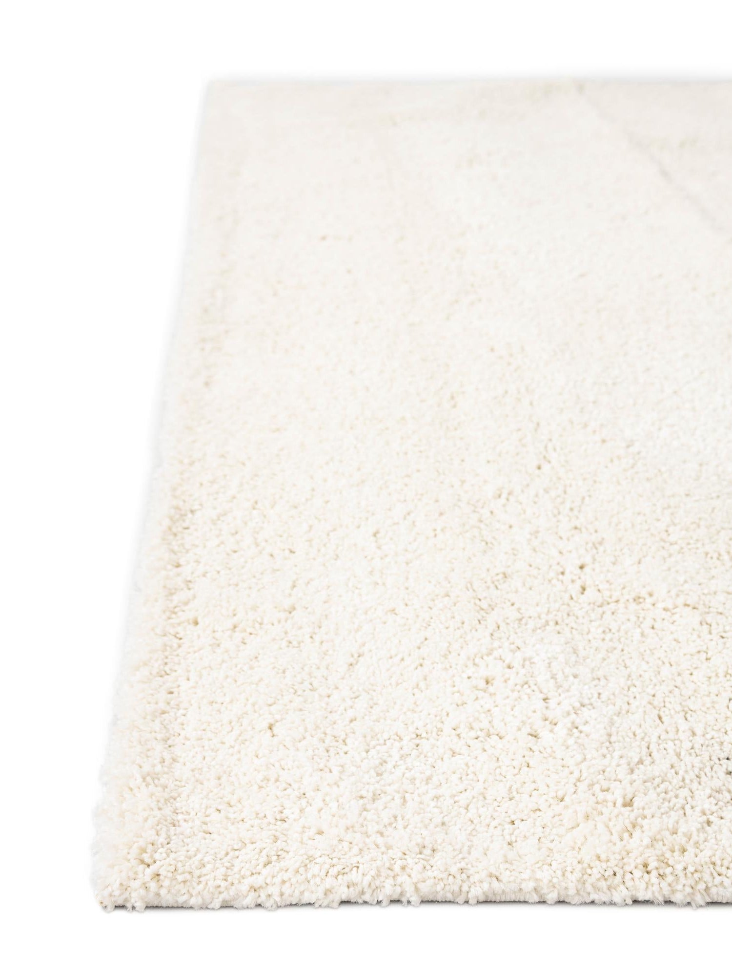 White 2' x 6' 7 Soft Solid Shag Runner Area Rug Thick Soft Touch Fluffy & Plush Shaggy Pile 100% Polypropylene Minimalist Carpet for Modern Home Interiors for Sale at Rug Engine
