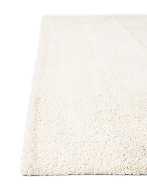 White 2' x 4' 1 Soft Solid Shag Runner Area Rug Thick Soft Touch Fluffy & Plush Shaggy Pile