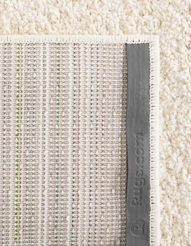 White 2' x 4' 1 Soft Solid Shag Runner Area Rug Thick Soft Touch Fluffy & Plush Shaggy Pile
