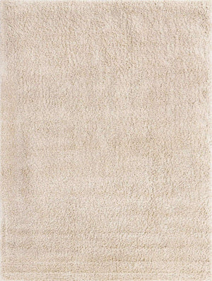 Oatmeal Beige 9' 10 x 13' Soft Solid Shag Rectangle Area Rug Thick Soft Touch Fluffy & Plush Shaggy Pile