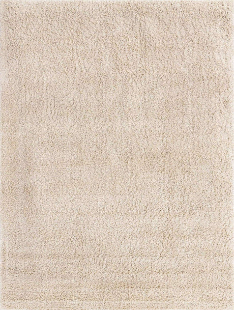 Oatmeal Beige 9' 10 x 13' Soft Solid Shag Rectangle Area Rug Thick Soft Touch Fluffy & Plush Shaggy Pile