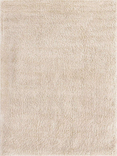 Oatmeal Beige 9' x 12' Soft Solid Shag Rectangle Area Rug Thick Soft Touch Fluffy & Plush Shaggy Pile