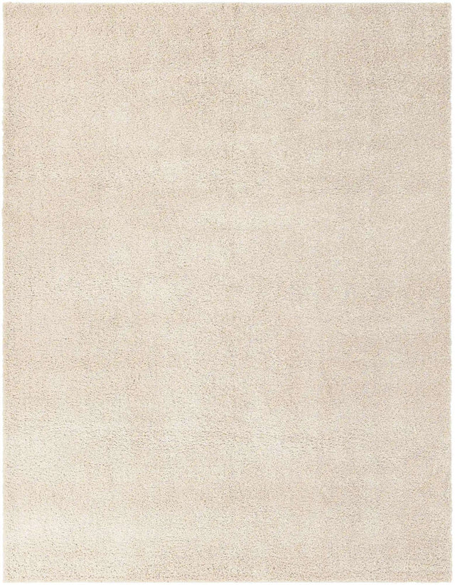Oatmeal Beige 7' 10 x 10' Soft Solid Shag Rectangle Area Rug Thick Soft Touch Fluffy & Plush Shaggy Pile