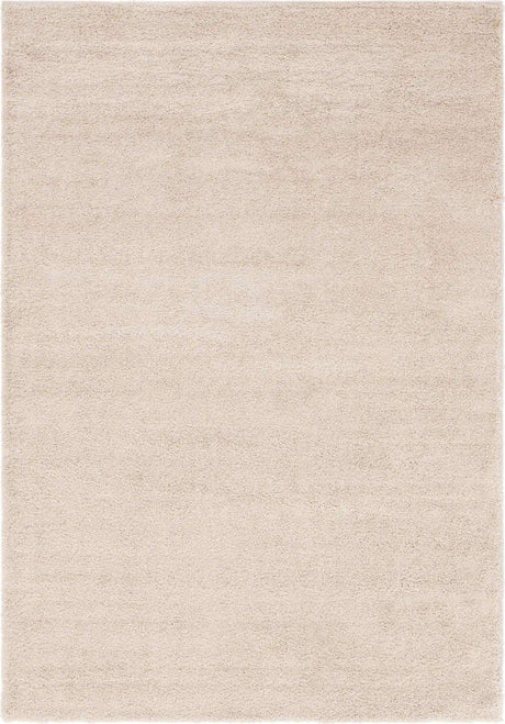 Oatmeal Beige 7' 1 x 10' Soft Solid Shag Rectangle Area Rug Thick Soft Touch Fluffy & Plush Shaggy Pile
