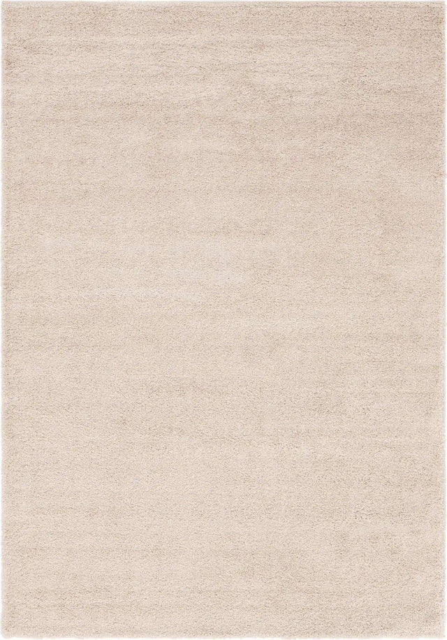 Oatmeal Beige 7' 1 x 10' Soft Solid Shag Rectangle Area Rug Thick Soft Touch Fluffy & Plush Shaggy Pile