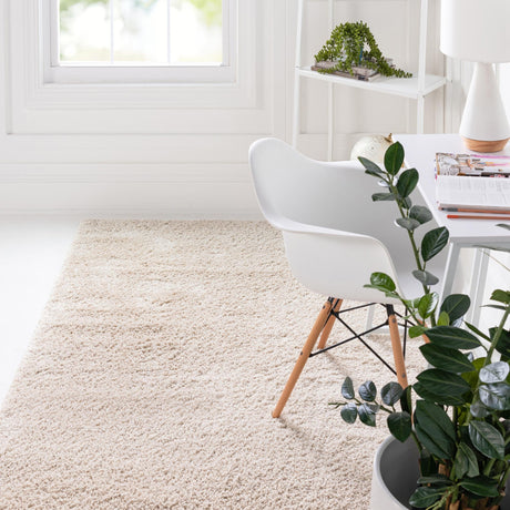 Oatmeal Beige 9' 10 x 13' Soft Solid Shag Rectangle Area Rug Thick Soft Touch Fluffy & Plush Shaggy Pile 100% Polypropylene Minimalist Carpet for Modern Home Interiors for Sale at Rug Engine