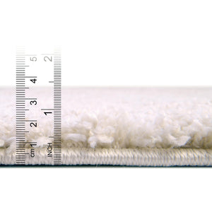 Oatmeal Beige 6' 1 x 9' Soft Solid Shag Rectangle Rug