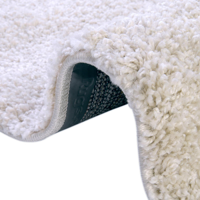 Oatmeal Beige 6' 1 x 9' Soft Solid Shag Rectangle Rug