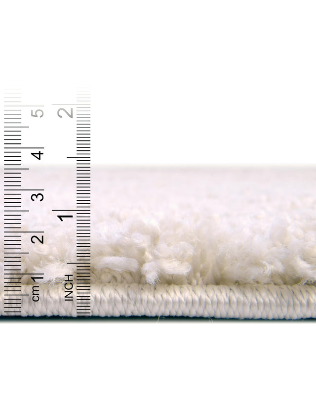 Oatmeal Beige 7' 1 x 7' 1 Soft Solid Shag Round Area Rug Thick Soft Touch Fluffy & Plush Shaggy Pile