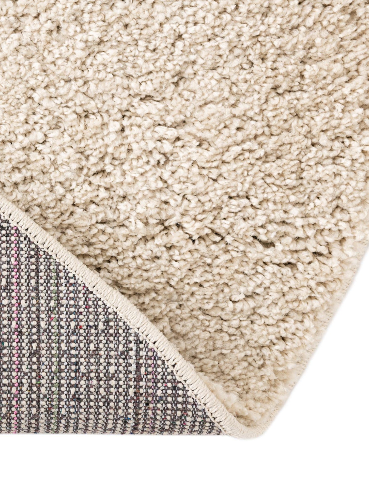 Oatmeal Beige 5' x 5' Soft Solid Shag Round Area Rug Thick Soft Touch Fluffy & Plush Shaggy Pile 100% Polypropylene Minimalist Carpet for Modern Home Interiors for Sale at Rug Engine