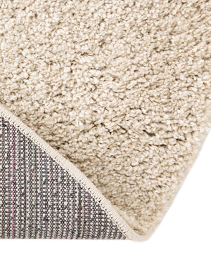 Oatmeal Beige 7' 1 x 7' 1 Soft Solid Shag Round Area Rug Thick Soft Touch Fluffy & Plush Shaggy Pile