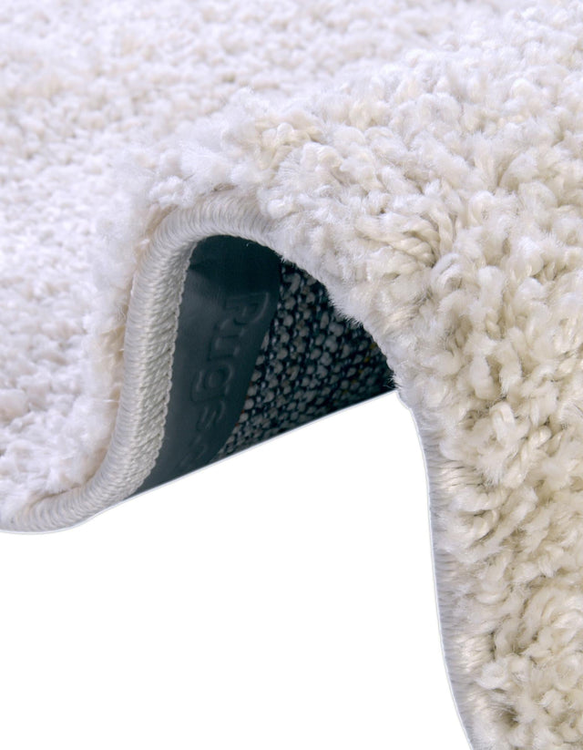 Oatmeal Beige 7' 1 x 7' 1 Soft Solid Shag Round Area Rug Thick Soft Touch Fluffy & Plush Shaggy Pile