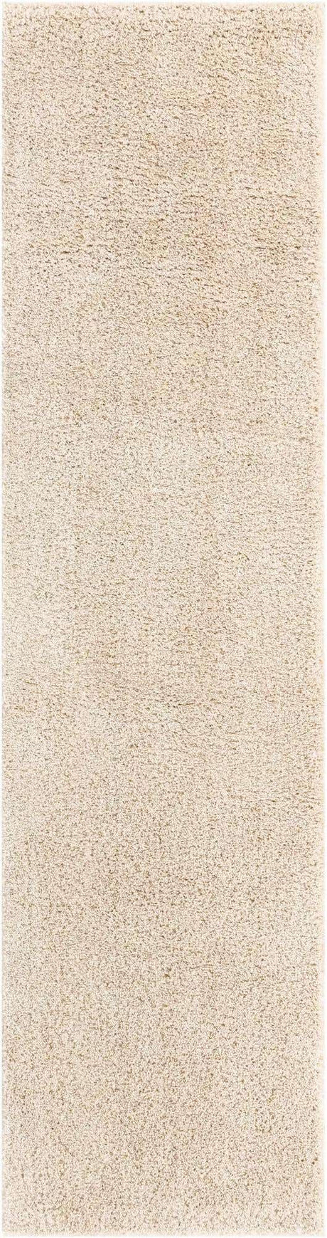 Oatmeal Beige 2' 7 x 10' Soft Solid Shag Runner Area Rug Thick Soft Touch Fluffy & Plush Shaggy Pile
