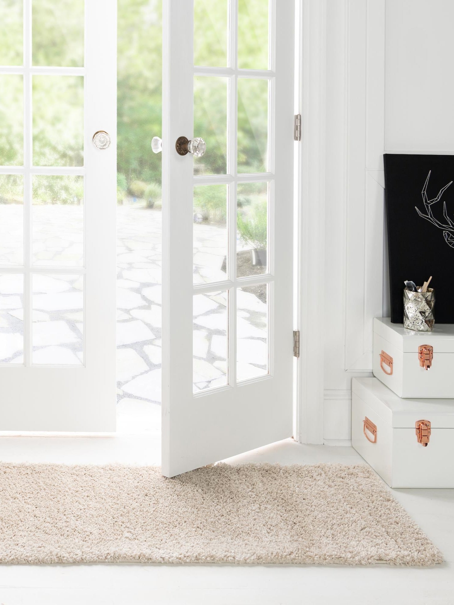 Oatmeal Beige 2' x 4' 1 Soft Solid Shag Runner Area Rug Thick Soft Touch Fluffy & Plush Shaggy Pile