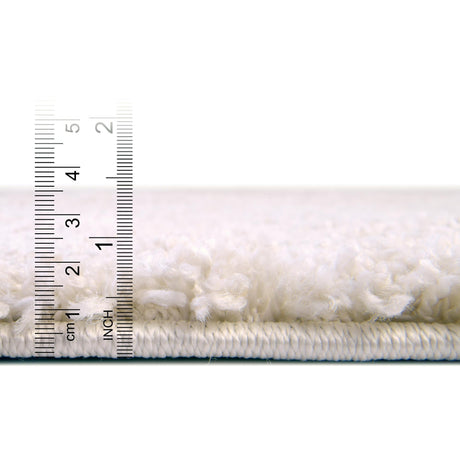 Oatmeal Beige 2' x 4' 1 Soft Solid Shag Runner Area Rug Thick Soft Touch Fluffy & Plush Shaggy Pile