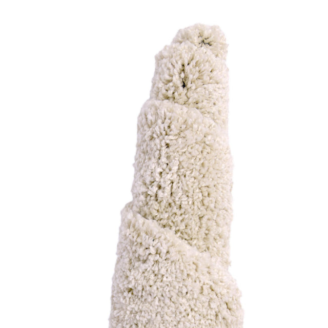 Oatmeal Beige 2' x 6' 1 Soft Solid Shag Runner Area Rug Thick Soft Touch Fluffy & Plush Shaggy Pile