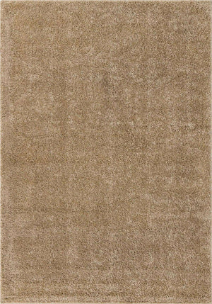 Khaki 7' 1 x 10' Soft Solid Shag Rectangle Area Rug Thick Soft Touch Fluffy & Plush Shaggy Pile