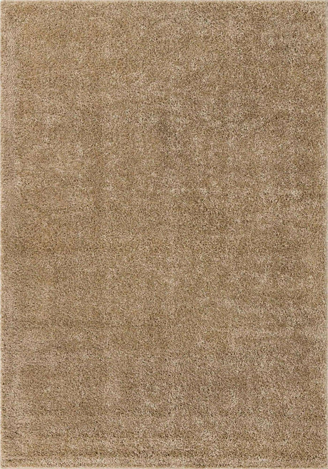 Khaki 7' 1 x 10' Soft Solid Shag Rectangle Area Rug Thick Soft Touch Fluffy & Plush Shaggy Pile