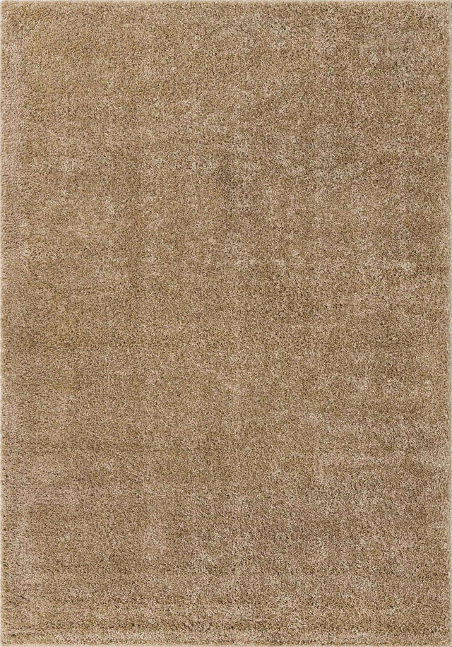 Khaki 7' 1 x 10' Soft Solid Shag Rectangle Area Rug Thick Soft Touch Fluffy & Plush Shaggy Pile