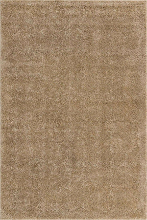 Khaki 6' 1 x 9' Soft Solid Shag Rectangle Area Rug Thick Soft Touch Fluffy & Plush Shaggy Pile