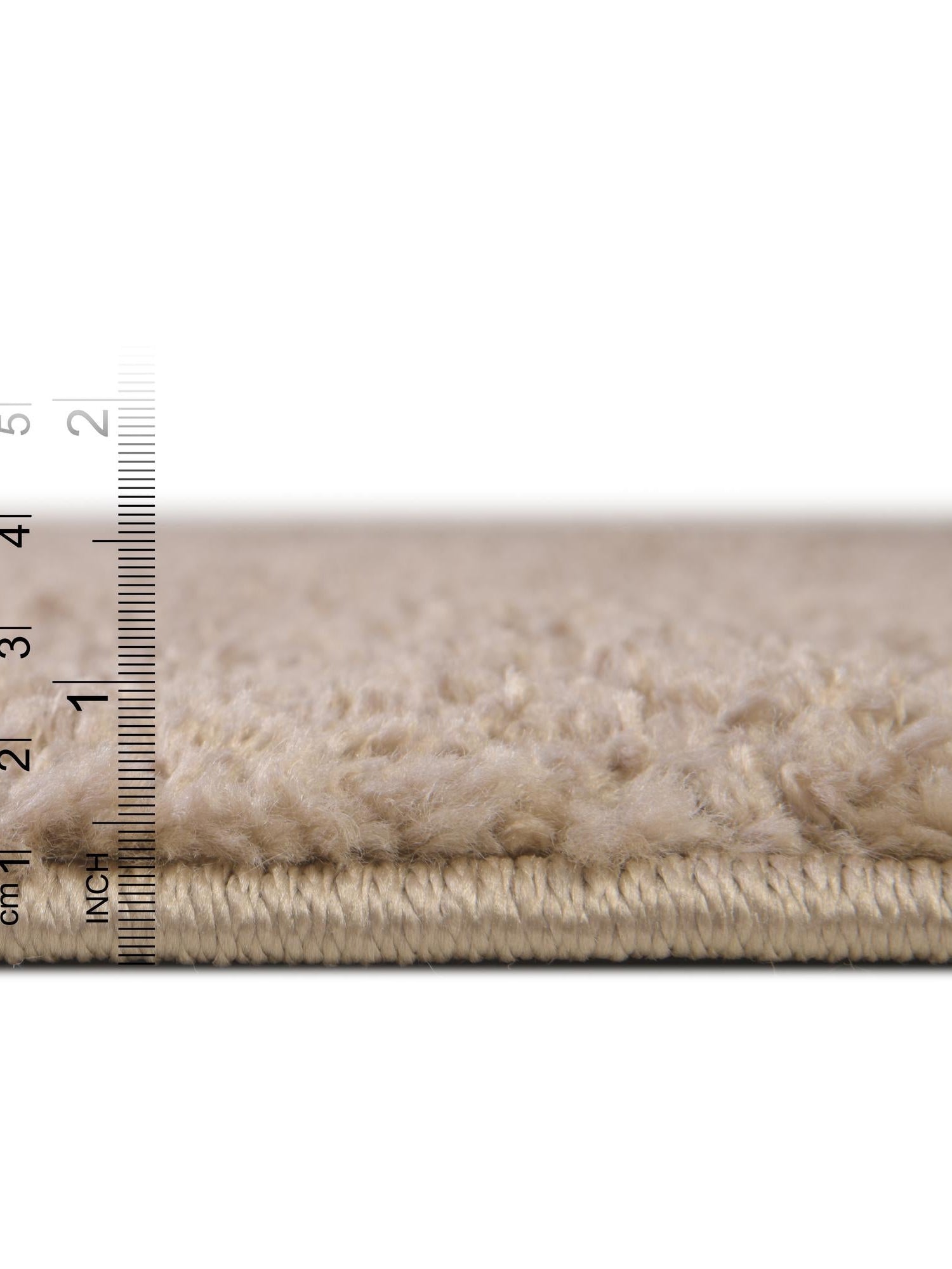 Khaki 6' 1 x 9' Soft Solid Shag Rectangle Area Rug Thick Soft Touch Fluffy & Plush Shaggy Pile 100% Polypropylene Minimalist Carpet for Modern Home Interiors for Sale at Rug Engine