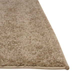 Khaki 6' 1 x 9' Soft Solid Shag Rectangle Area Rug Thick Soft Touch Fluffy & Plush Shaggy Pile