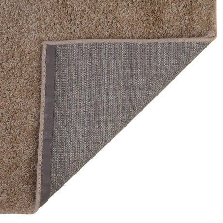 Khaki 6' 1 x 9' Soft Solid Shag Rectangle Area Rug Thick Soft Touch Fluffy & Plush Shaggy Pile 100% Polypropylene Minimalist Carpet for Modern Home Interiors for Sale at Rug Engine