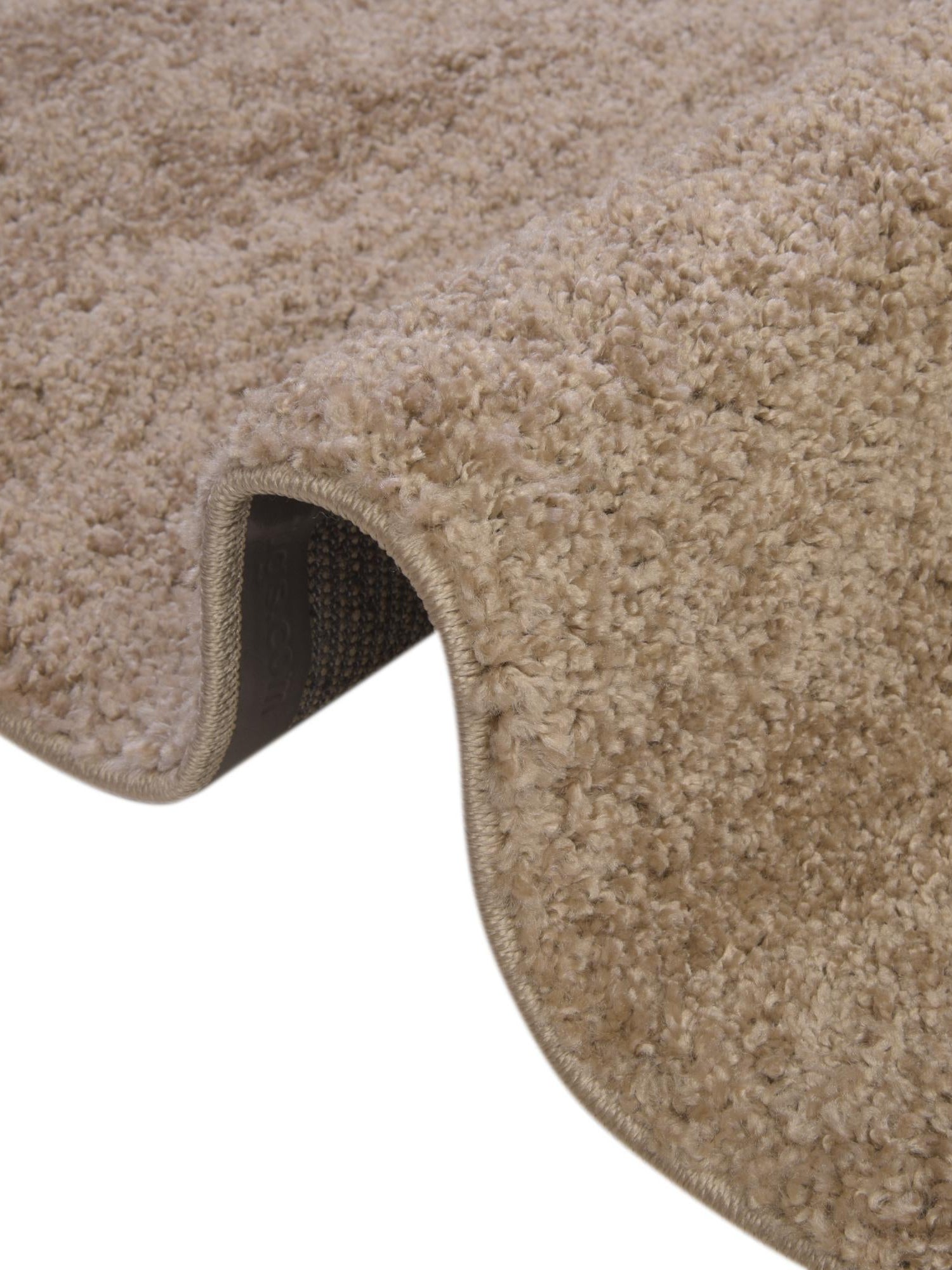 Khaki 5' 1 x 8' Soft Solid Shag Rectangle Area Rug Thick Soft Touch Fluffy & Plush Shaggy Pile 100% Polypropylene Minimalist Carpet for Modern Home Interiors for Sale at Rug Engine