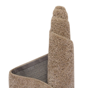 Khaki 6' 1 x 9' Soft Solid Shag Rectangle Area Rug Thick Soft Touch Fluffy & Plush Shaggy Pile