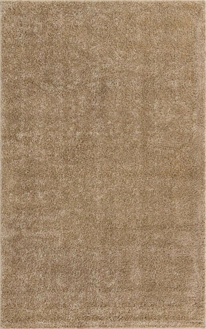 Khaki 5' 1 x 8' Soft Solid Shag Rectangle Area Rug Thick Soft Touch Fluffy & Plush Shaggy Pile