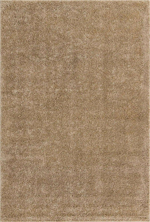 Khaki 3' 3 x 5' 3 Soft Solid Shag Rectangle Area Rug Thick Soft Touch Fluffy & Plush Shaggy Pile