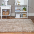 Khaki 4' 1 x 4' 1 Soft Solid Shag Square Area Rug Thick Soft Touch Fluffy & Plush Shaggy Pile