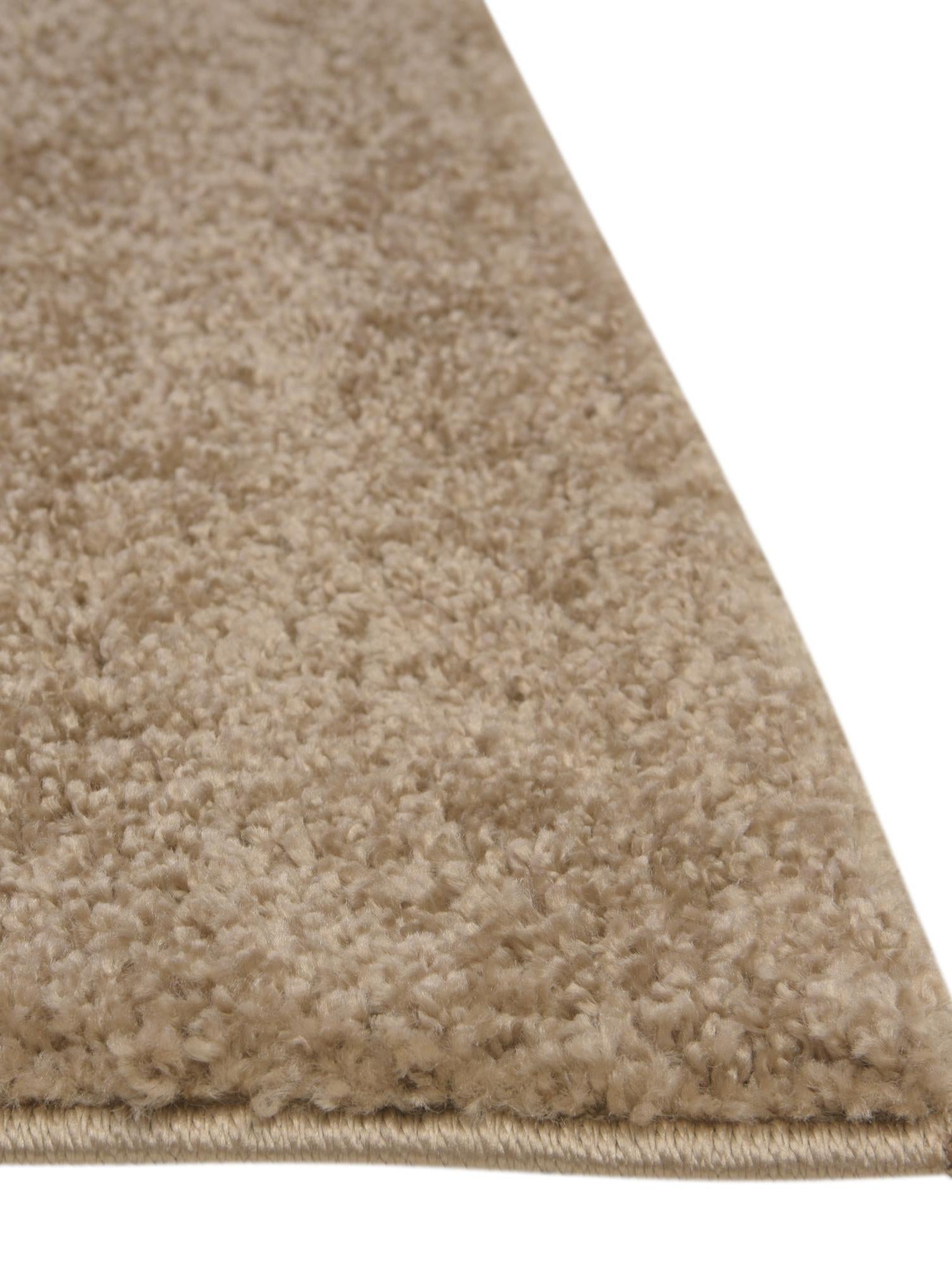 Khaki 4' 1 x 4' 1 Soft Solid Shag Square Area Rug Thick Soft Touch Fluffy & Plush Shaggy Pile 100% Polypropylene Minimalist Carpet for Modern Home Interiors for Sale at Rug Engine