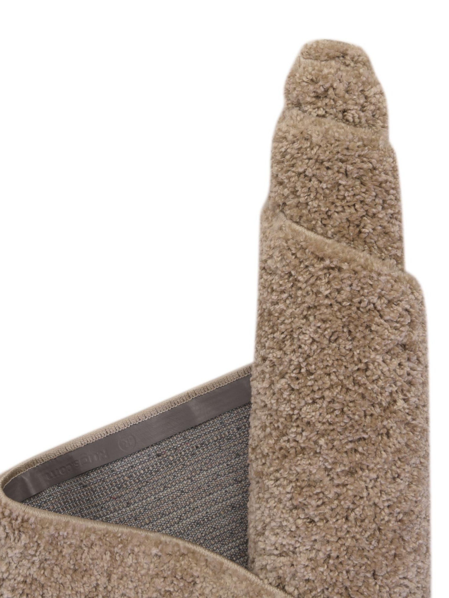 Khaki 4' 1 x 4' 1 Soft Solid Shag Square Area Rug Thick Soft Touch Fluffy & Plush Shaggy Pile 100% Polypropylene Minimalist Carpet for Modern Home Interiors for Sale at Rug Engine