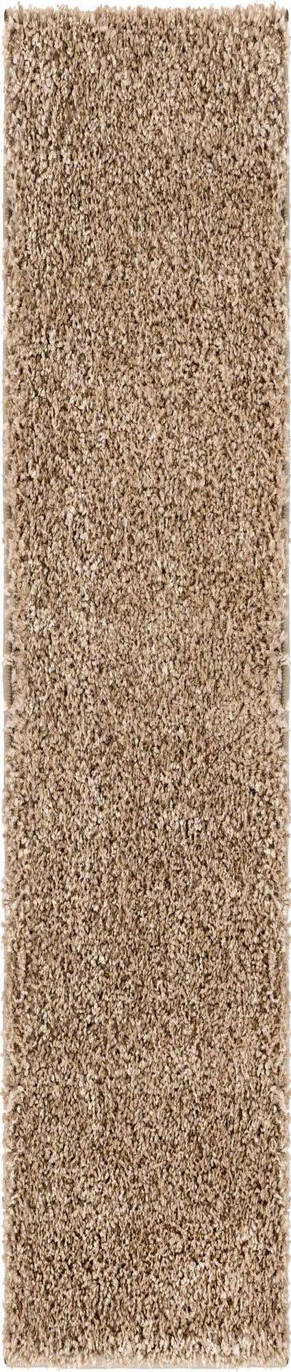 Khaki 2' 7 x 13' 1 Soft Solid Shag Runner Area Rug Thick Soft Touch Fluffy & Plush Shaggy Pile