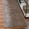 Khaki 2' 7 x 10' Soft Solid Shag Runner Area Rug Thick Soft Touch Fluffy & Plush Shaggy Pile 100% Polypropylene Minimalist Carpet for Modern Home Interiors for Sale at Rug Engine