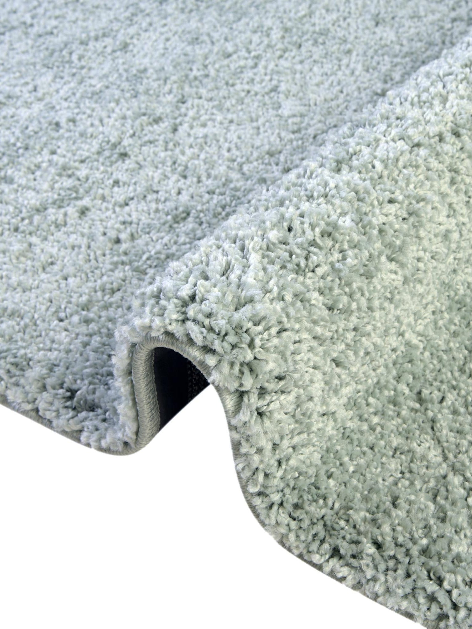Sage Green 7' 1 x 10' Soft Solid Shag Rectangle Area Rug Thick Soft Touch Fluffy & Plush Shaggy Pile 100% Polypropylene Minimalist Carpet for Modern Home Interiors for Sale at Rug Engine