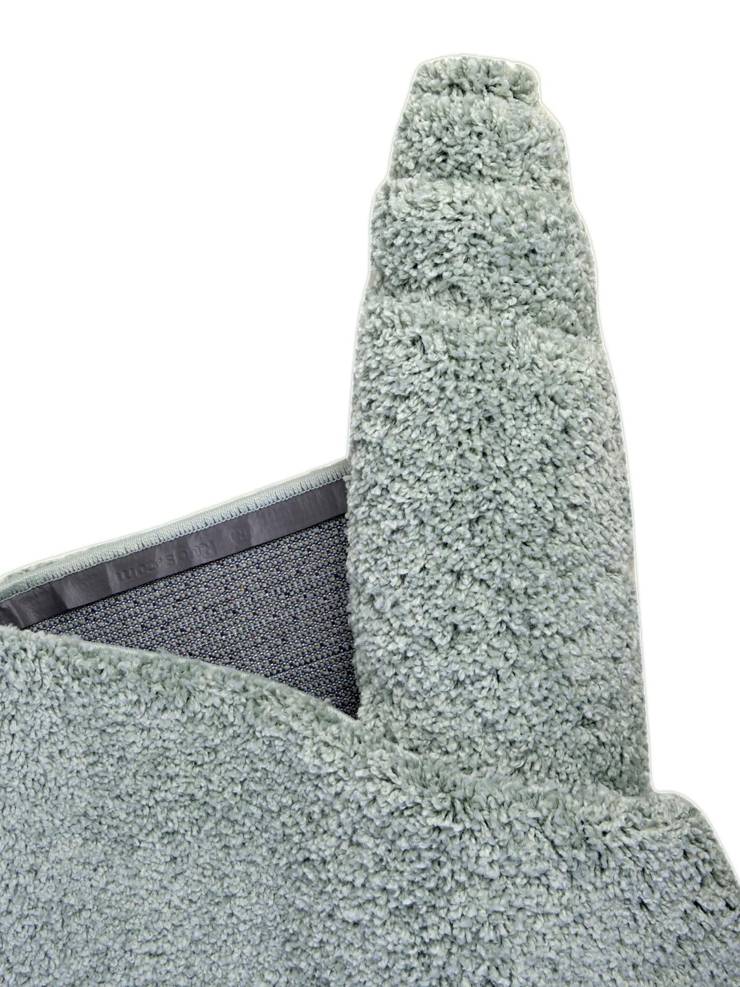 Sage Green 8' x 11' Soft Solid Shag Rectangle Area Rug Thick Soft Touch Fluffy & Plush Shaggy Pile 100% Polypropylene Minimalist Carpet for Modern Home Interiors for Sale at Rug Engine