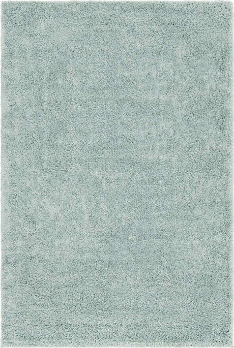 Sage Green 4' 1 x 6' 1 Soft Solid Shag Rectangle Area Rug Thick Soft Touch Fluffy & Plush Shaggy Pile