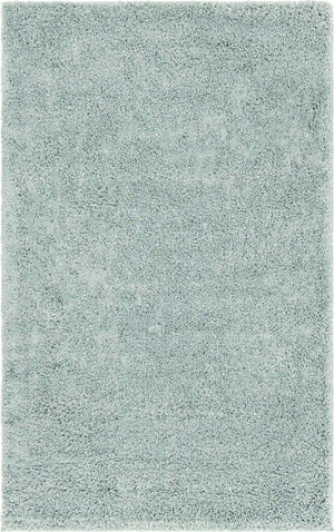 Sage Green 3' 3 x 5' 3 Soft Solid Shag Rectangle Area Rug Thick Soft Touch Fluffy & Plush Shaggy Pile