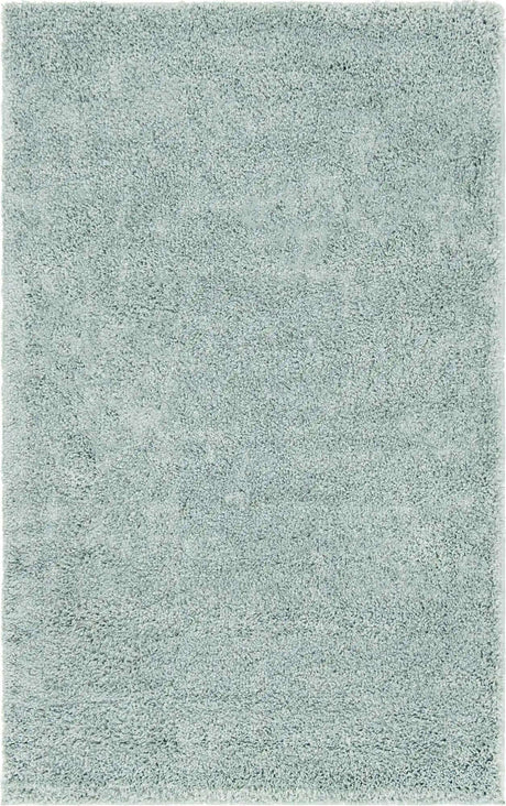 Sage Green 3' 3 x 5' 3 Soft Solid Shag Rectangle Area Rug Thick Soft Touch Fluffy & Plush Shaggy Pile
