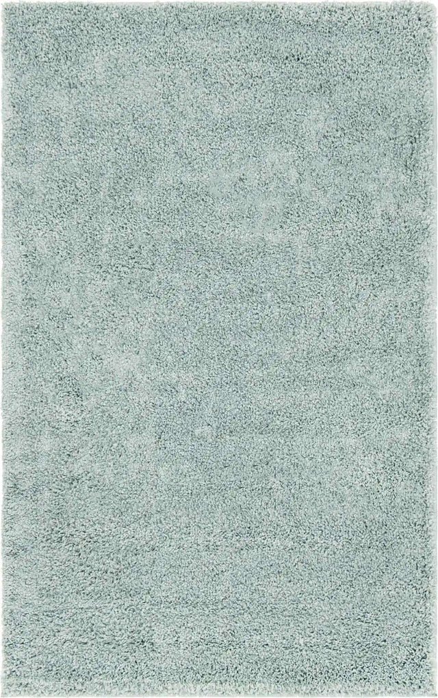 Sage Green 3' 3 x 5' 3 Soft Solid Shag Rectangle Area Rug Thick Soft Touch Fluffy & Plush Shaggy Pile