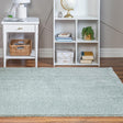 Sage Green 8' x 8' Soft Solid Shag Square Area Rug Thick Soft Touch Fluffy & Plush Shaggy Pile 100% Polypropylene Minimalist Carpet for Modern Home Interiors for Sale at Rug Engine