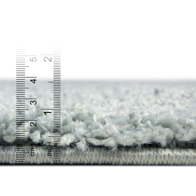 Sage Green 4' 1 x 4' 1 Soft Solid Shag Square Area Rug Thick Soft Touch Fluffy & Plush Shaggy Pile