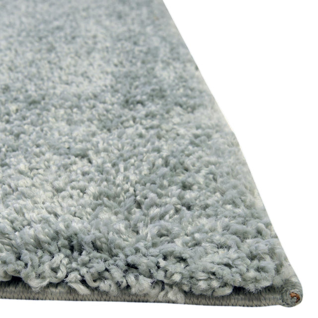 Sage Green 4' 1 x 4' 1 Soft Solid Shag Square Area Rug Thick Soft Touch Fluffy & Plush Shaggy Pile