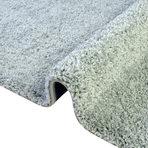 Sage Green 4' 1 x 4' 1 Soft Solid Shag Square Area Rug Thick Soft Touch Fluffy & Plush Shaggy Pile
