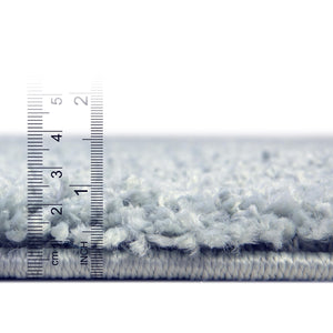 Sage Green 5' 1 x 5' 1 Soft Solid Shag Round Area Rug Thick Soft Touch Fluffy & Plush Shaggy Pile