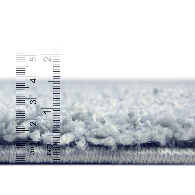 Sage Green 5' 1 x 5' 1 Soft Solid Shag Round Area Rug Thick Soft Touch Fluffy & Plush Shaggy Pile